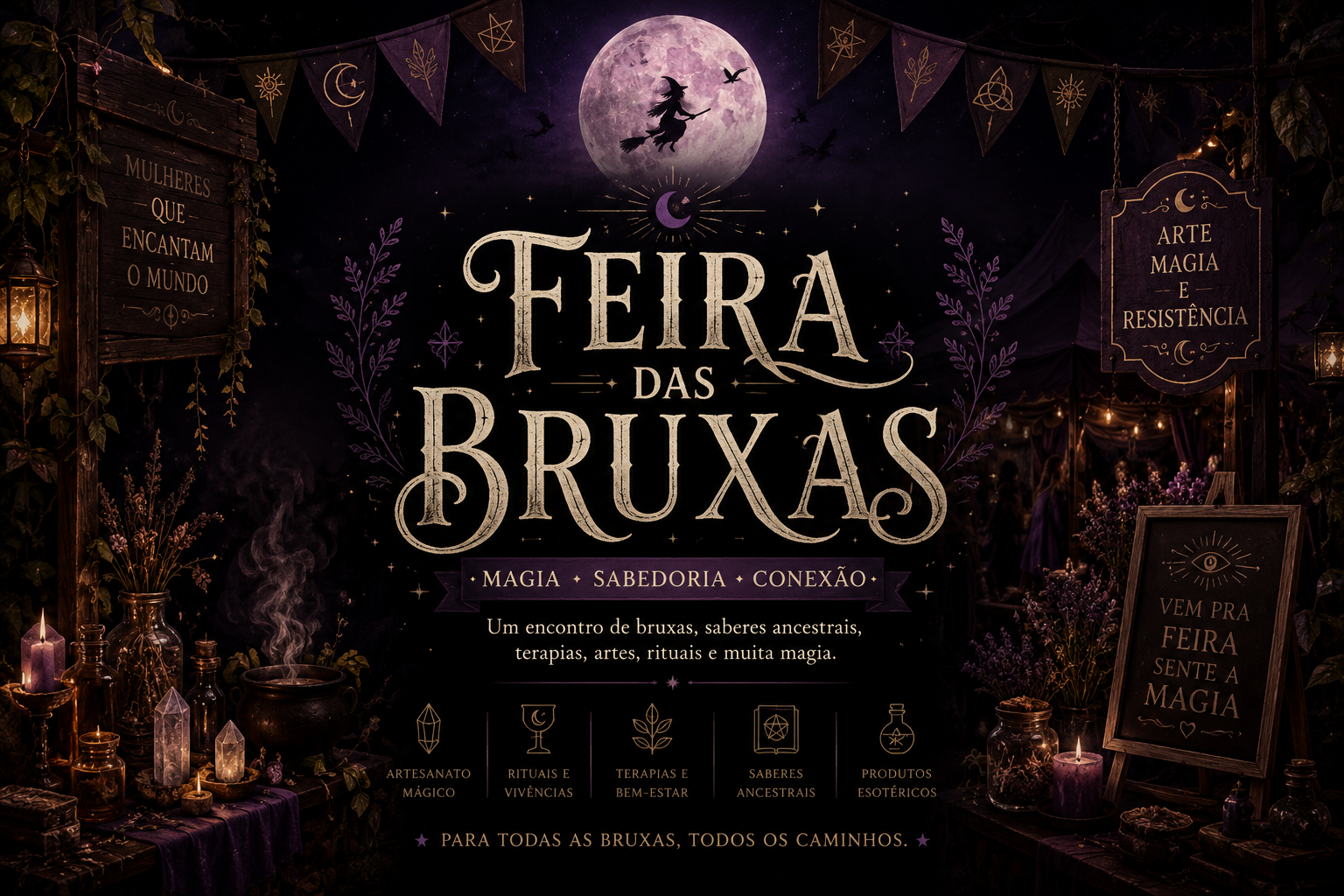 Feira das Bruxas — Magia, Sabedoria, Conexão