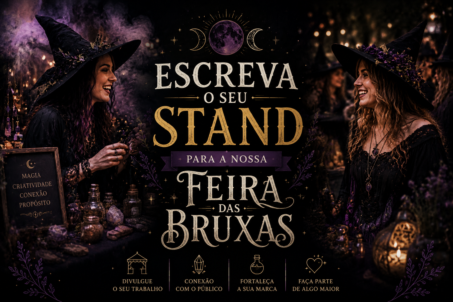 Escreva o seu stand para a nossa Feira das Bruxas